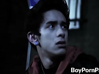 Two sexy vampire twinks enjoy fucking each other very hard
